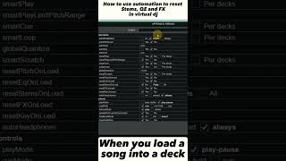 How to reset Stems, EQ and FX in #virtual dj screenshot 5