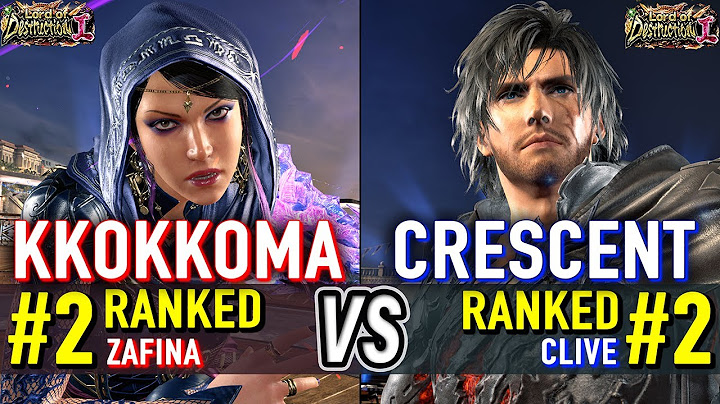 T8 🔥 KKOKKOMA (#2 Ranked Zafina) vs CRESCENT (#2 Ranked Clive) 🔥 Tekken 8 High Level Gameplay