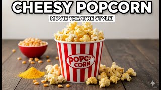 Cinema-Style Cheese Popcorn at Home | Easy 4-Ingredient Recipe for Movie Nights!