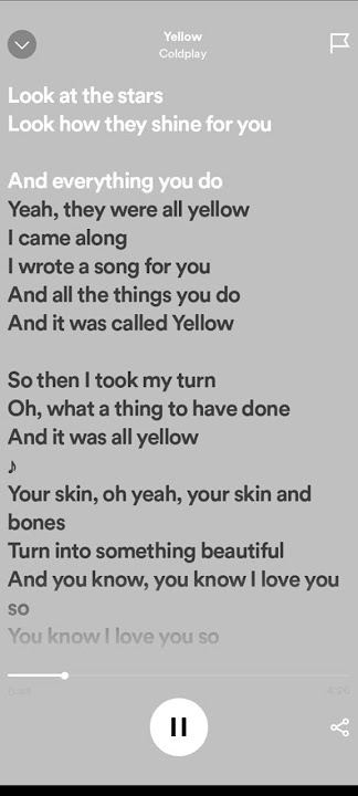 Coldplay - Yellow