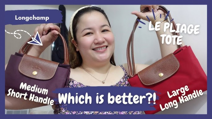 Longchamp Le Pliage Green Pouch with handle #handbags #unboxing #haul  #tiktok #tiktokviral ##pouch 