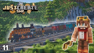 I Built a CARGO TRAIN in Minecraft Create Mod