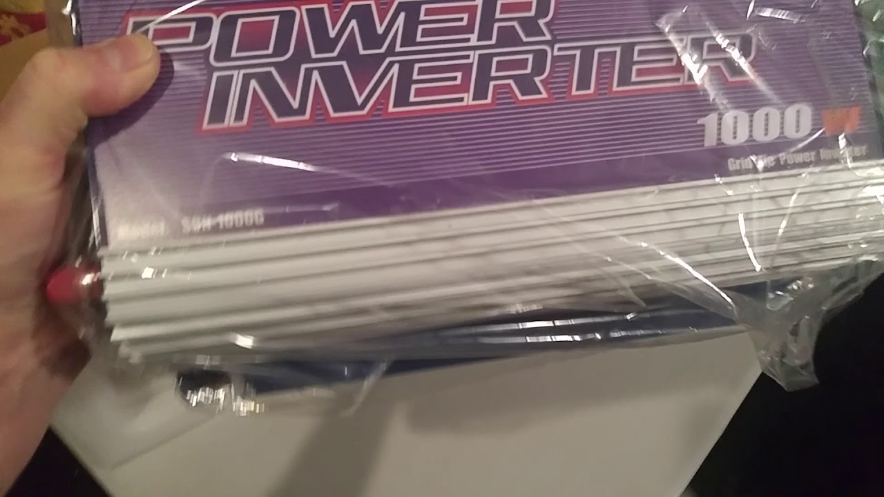 1000 watt solar grid tie inverter RV solar - YouTube