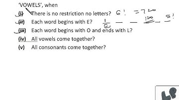 Math video lectures permutation combination arrangement problems JEE CAT Bank PO,GMAT S-9