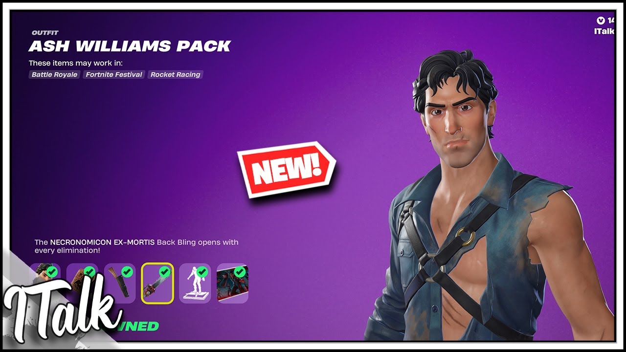 Магазин Fortnite: Эш Уильямс и Скелет-Труппер возвращаются! [6 октября 2025 г.] (Fortnite, глава 6)