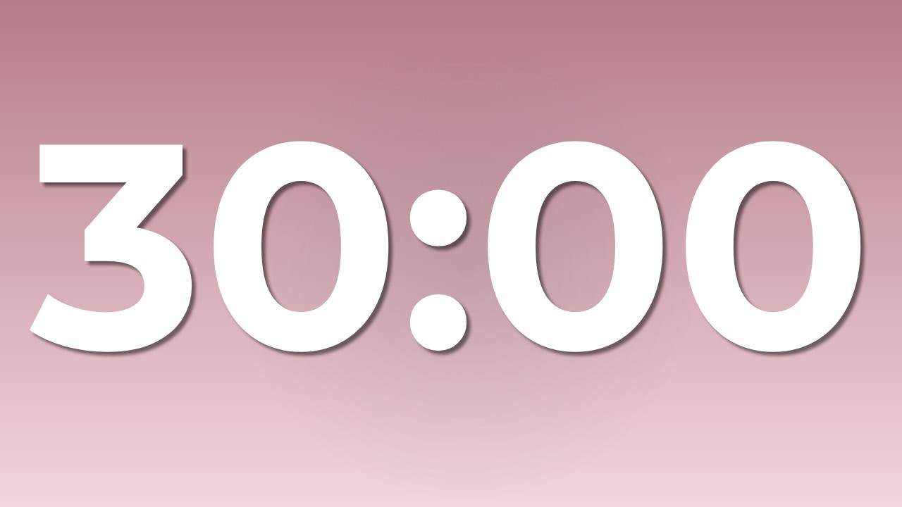 30 Minute Silent Pomodoro Timer | Deep Focus Study (No Music) - YouTube