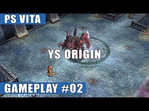 Ys Origin PS Vita Gameplay #2 (Exploring the Tower, Vagullion Boss Fight) - Yunica