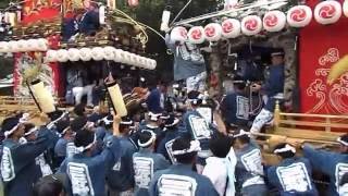 20160918 1037やわたんまち2日目三軒町鶴ケ谷八幡宮にて年番神明町に挨拶