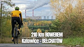 210 km ROWEREM z Katowic do BEŁCHATOWA. NAJWYŻSZY szczyt Płaskopolski i NAJWIĘKSZA dziura w POLSCE.