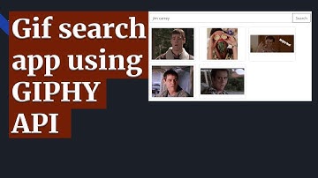 Gif searching app in plain javascript using GIPHY API