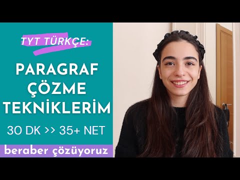 Derece Öğrencisi Paragraf Sorularını Nasıl Çözdü ? TYT- Türkçe Paragraf Çözme Taktiklerim