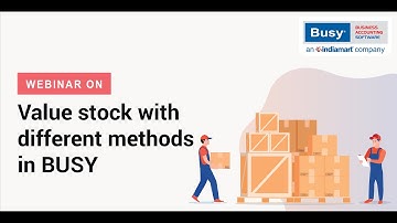 Manage "Stock Valuation with different methods" in BUSY (Hindi)