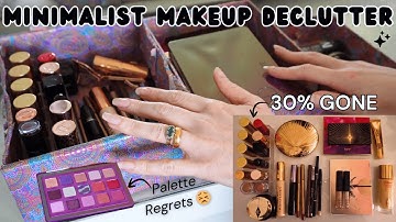 Minimalist Makeup Declutter & Collection 💄 | Only 30 Items Left!