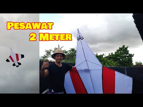 Cara membuat Layangan Pesawat | How to make a plane kite