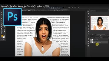 How to Conform Text Around Any Shape in Photoshop cc 2020