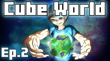 Cube World - Ep.2 " First Dungeon Boss " w/ Clash