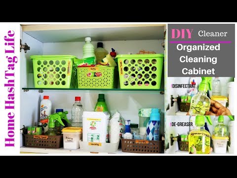 Diy Cleaners Kitchen Cleaning Cabinet Organisation Home Hashtag