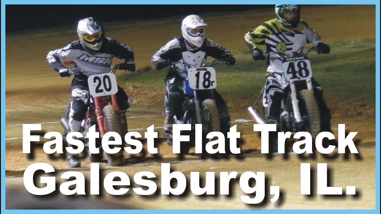 Big Boys Flat Track Motorcycle Racing Galesburg IL. These are the Fast