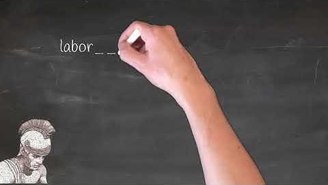 How do you learn the Latin verb  First Conjugation Present Indicative LABORO Latin Verb