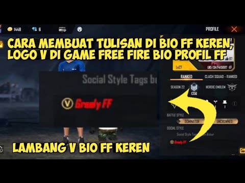 Ini Kode untuk Pasang Logo Free Fire di Bio dan Cara Menggunakannya, Biar  Makin Keren!