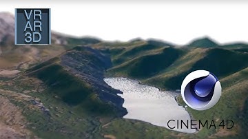 How to make a mountain lake using DEM Earth Cinema 4D