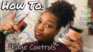 High Puff and Slayed Edges! | Eden BodyWorks Coconut Shea Control Edge Glaze Review // FEMALETWEETY