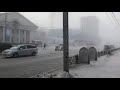 4k video Winter in Yakutsk/Jakutsk/Якутск зимой