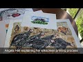Artist angela hall describes her silkscreen printing process