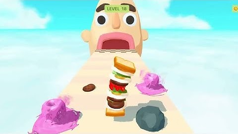 🥪💩 Sandwich Runner Level 1-25 Game Mobile Update All Trailers iOS, Android Gameplay Walkthrough