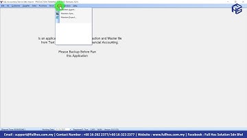Genius POS_How to import into the SQL Accounting