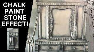 Chalk Paint Stone Effect using Chalk Paint Ragging and Stippling technique