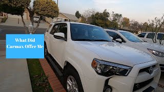 What will carmax offer me: 2015 toyota 4runner sr5