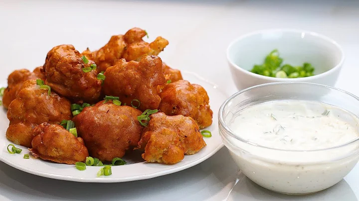 BAKED BUFFALO CAULIFLOWER  WINGS RECIPE + EASY HOMEMADE RANCH RECIPE | VEGAN + VEGETERIAN RECIPE