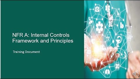 NFR A Internal Controls Framework and Principles