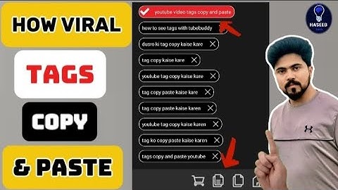 How to Copy tags from another Youtube Video 2024 |। tag copy kaise kare । tag copy paste kaise kare