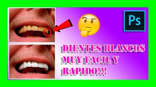 🦷 Como BLANQUEAR los DIENTES en PHOTOSHOP #1 😬 (How to MAKE TEETH WHITE in PHOTOSHOP cc)