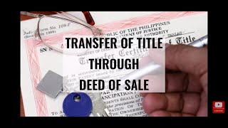 A step-by-step guide on how to process the transfer of title of property. From start to finish.