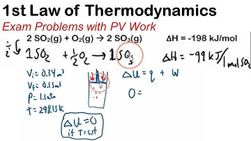 First Law of Thermodynamics and Work || Exam Problems