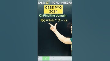 Domain of 2 sin^-1 ( 1- x )  #CBSE2025 #cbsepyq2024 #inverse_trigonometric_function class12