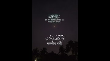 سورة الأحزاب  সূরা আল-আহযাব || #surah আয়াত-৩৫ মিশারি আল আফাসি
