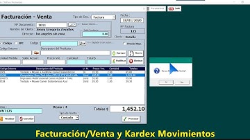 Facturación o Venta Kardex Valorizado Excel y Access | MacroExcelVBA-Ag
