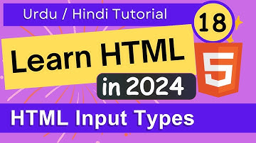 HTML input types tutorial  in Urdu / Hindi