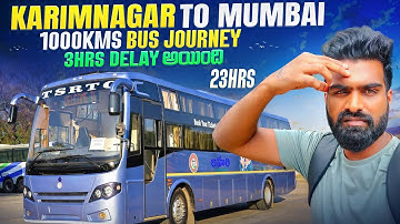 Karimnagar to Mumbai | 1000kms Bus Journey | TGSRTC Lahari