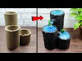 Amazing The Best Homemade Indoor Tabletop Water Fountain Using Waste Cardboard Roles