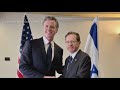 Newsom visits Israel before China trip