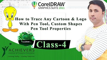 #4 Tracing Cartoons, Custom Shapes, property of Pen Tool | CorelDraw Tutorials