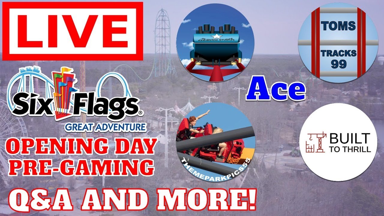 LIVE Six Flags Great Adventure Opening Day PreGaming Q&A And More