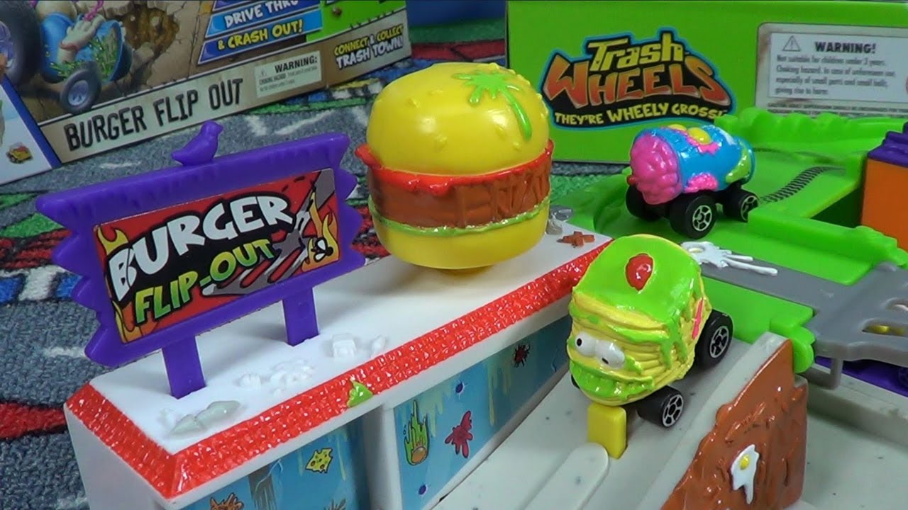 Trash Wheels Burger Flip Out Playset Product Review