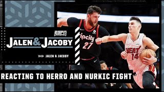 Reacting to Tyler Herro and Jusuf Nurkic getting ejected after scuffle: ‘I love it!’ - Jalen Rose