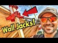 How I Use Wall Jacks To Lift A Wall ALONE By Myself! Qualcraft?